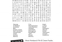 Free Word Search Horror The Living Dead